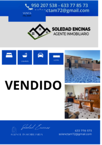 Cartel A4 anuncio corporativo vivienda en venta para imprimir para inmobiliaria con fotos en tonalidades azules 1